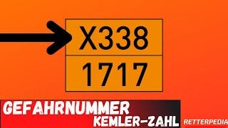 Gefahrnummer  Kemler Zahl ADR  GEFAHRGUT [upl. by Kathrine835]