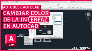 Cómo cambiar el tema de la interfaz de AutoCAD  Tema blanco y color del fondo [upl. by Hazeghi]