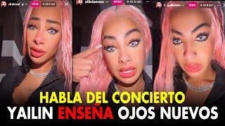 YAILIN ENSEÑA NUEVOS OJOS Y HABLA DEL CONCIERTO EN EL PRUDENTIAL DE ALOFOKE [upl. by Ybbed]