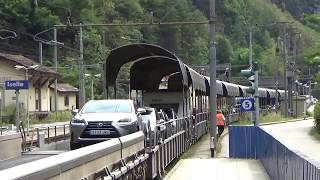 Viaggio AR sul treno navetta da ISELLE a BRIGA nel traforo del Sempione [upl. by Leizar]