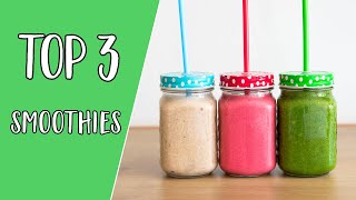 TOP 3 gezonde smoothie recepten [upl. by Nailij]