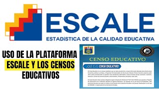 PLATAFORMA ESCALE MINEDU  COMO UTILIZAR LA PLATAFORMA Y PASOS PARA CUMPLIR LOS CENSOS ESCOLARES [upl. by Ezirtaeb]