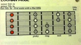 EASY SCALES FOR BASS GUITAR  D Locrian mode [upl. by Larue805]