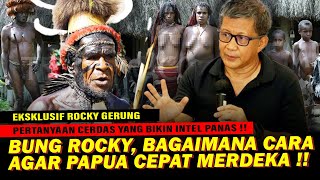 Cerdas  Rocky Gerung Jawab Pertanyaan CADAS Warga Papua quotApakah Papua Bisa Merdeka quot [upl. by Yesac124]