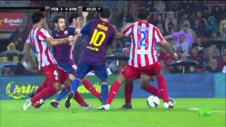 FC Barcelona 50 Atlético Madrid  Highlights 24092011mp4 [upl. by Maibach780]