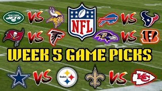 NFL Week 5 Predictions [upl. by Longan340]