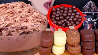 ASMR MALTESERS CHOCOLATE MILK MAGNUM ICE CREAM NUTELLA MampMS DESSERT MUKBANG 몰티져스 먹방 咀嚼音EATING SOUNDS [upl. by Berneta313]