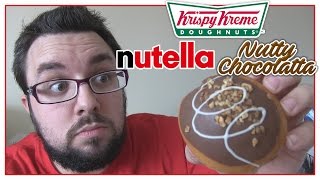 Krispy Kreme Nutella Nutty Chocolatta Review [upl. by Aicele]