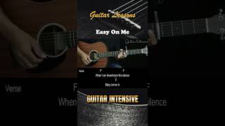 Easy On Me  Adele  EASY Guitar Tutorial with Chords  Lyrics [upl. by Rot576]