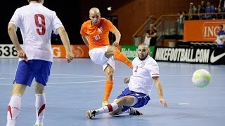 Zaalvoetbal Highlights Nederland  Servië 23 61 2015 [upl. by Detta]