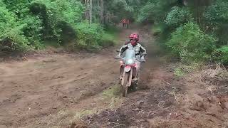 CRF 300 Rally Hill Climb slow motion [upl. by Sabra488]