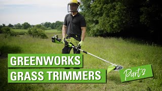 Greenworks Grass Trimmers  Part 2 [upl. by Sitoel740]