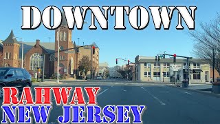 Rahway  New Jersey  4K Downtown Drive [upl. by Anelra]