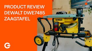 Product Review DeWALT DWE7485 Zaagtafel  Gereedschapcentrum [upl. by Nna]