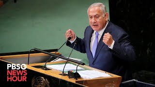 WATCH Israeli Prime Minister Benjamin Netanyahu addresses the 2023 United Nations General Assembly [upl. by Almira]