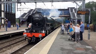 60103 Flying Scotsman passes Kirkstall Forge on the waverley railtour [upl. by Engedi]