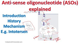 Antisense oligonucleotides explained  ASO mechanism  BiologyLectures [upl. by Snyder220]