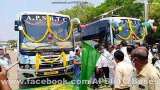 BUS OPENING EVENT OF NEW INDRA AC BUSES OF PRODDUTUR DEPOT PRODDUTUR TO BENGALURU APSRTC INDRA608 [upl. by Phillada]