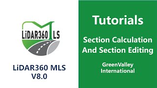 Road Section Analysis  3Section Calculation And Section Editing LiDAR Software Tutorial [upl. by Razid985]