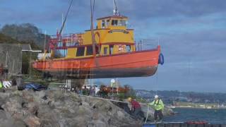 Brixham Belle and Clipper Winter LiftOut 20102016 [upl. by Oluap]