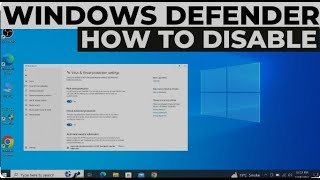 Best Way To Turn Off or Disable Windows Defender in Windows 10 11 2024 [upl. by Niarb]