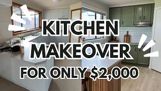 DIY Kitchen Makeover Tutorial  All For Only 2000 ✨ [upl. by Ajan547]