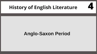 AngloSaxon Period450 – 1066History of English Literature Eng402 Lecture 04 4 [upl. by Luwana655]