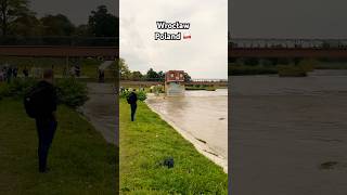 Flood Situation in Wrocław Poland 🇵🇱 wrocław poland dolnośląskie odra flood europe czech [upl. by Dermot]