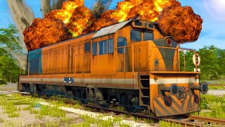 I Crashed My Train and Caused the Biggest Explosion In VR  Derail Valley Overhauled VR [upl. by Philemol]