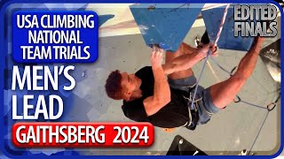 US National Team Trials  Lead Finals  Mens  2024 [upl. by Einner]