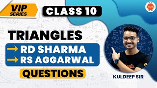 RD Sharma amp RS Aggarwal Triangles Important Questions  NCERT Class 10 Maths Chapter6 CBSE2024 [upl. by Salahcin]