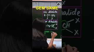 Vic vs Gem Dihalide shorts chemistry organic [upl. by Penn]