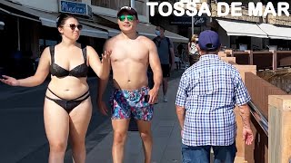 Travel destination TOSSA DE MAR WALKING 4K Spain Summer Travel Vlog [upl. by Nuahsak]