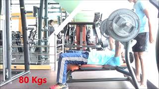 1 RM One  Repetition maximum Bench press test [upl. by Ecnedac]