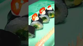 Veg sushi recipe yaki maki sushi food sushi [upl. by Atinej]