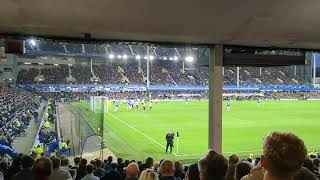 Lower Visitors Block at Goodison Park  Fulham vs Everton [upl. by Suanne]