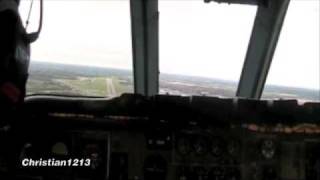 Royal Air Force VC10 jumpseat cockpit landing RAF Brize Norton [upl. by Enerod]