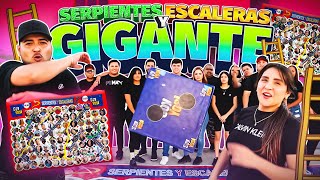 SERPIENTES Y ESCALERAS GIGANTE  el primer en llegar gana caja misteriosa 🎁 [upl. by Grimbald]