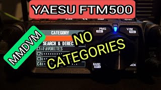 YAESU FTM500  ADD WIRES X ROOMS TO CATEGORIES USING A HOTSPOT [upl. by Stronski]