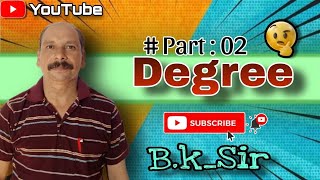 Degree part 02  degree • degree comparison degree english [upl. by Boote184]