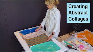 Creating Abstract Collages  Art with Adele [upl. by Onnem]