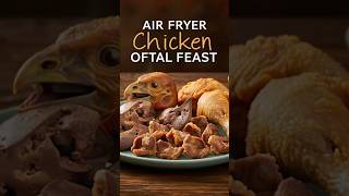 Air Fryer Chicken Offal Feast  Gizzards Liver Head amp Legs 🍗chickenrecipes [upl. by Inalem]