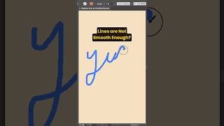 Try this if your brush is not smooth enough 💫 illustratortutorial illustratortips illustrator [upl. by Levitan]