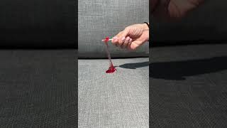 Staining my couch with a melted lollipop to see if it’s really stain proof [upl. by Mila]