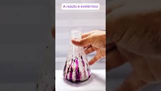 Reação KMnO4  H2O2 quimica chemistry Chemical ciencias Science reacoesquimicas explorar fy [upl. by Chilt]