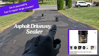 Can Asphalt Driveway Sealer repair cracks [upl. by Yankee]