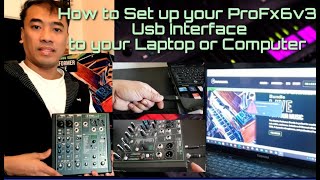 Mackie ProFX6v3 How to set up on your Laptop or Computer step by stepChardy [upl. by Enrica570]