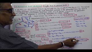 UNSYMMETRICAL FAULT CALCULATIONS  PART  15  SINGLE LINE TO GROUND FAULT  PROBLEM [upl. by Notluf]