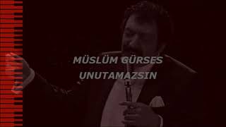 Unutamazsın  Müslüm Gürses  Karaoke [upl. by Brien]