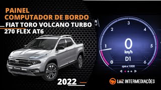 Painel  Computador de bordo  FIAT TORO VOLCANO TURBO 270 FLEX AT6 2022 [upl. by Llertram634]